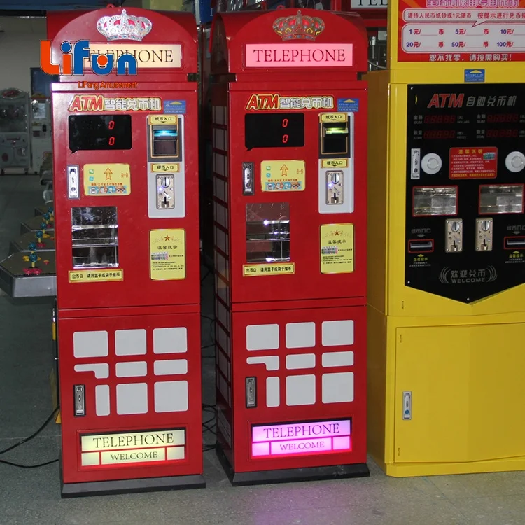 Factory Wholesale Multipurpose Token Dispenser Arcade ATM Bank Coin Exchange Machine For Laundry Machine