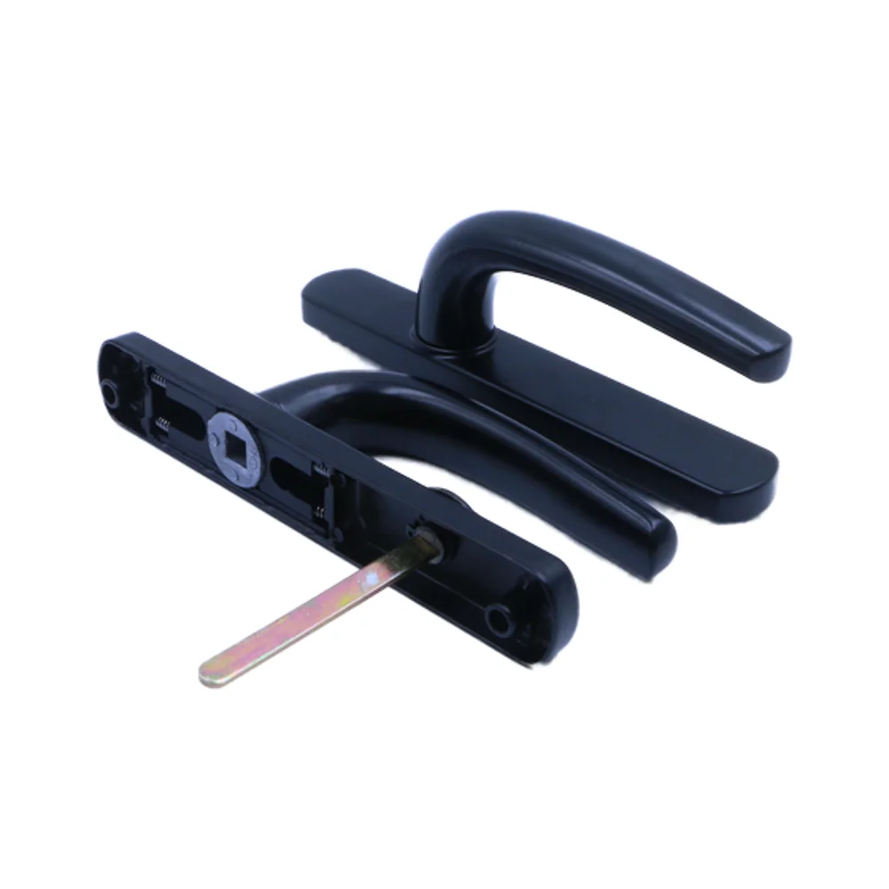 Modern design double door handle set with lock All sizes available unmute window handle narrow
