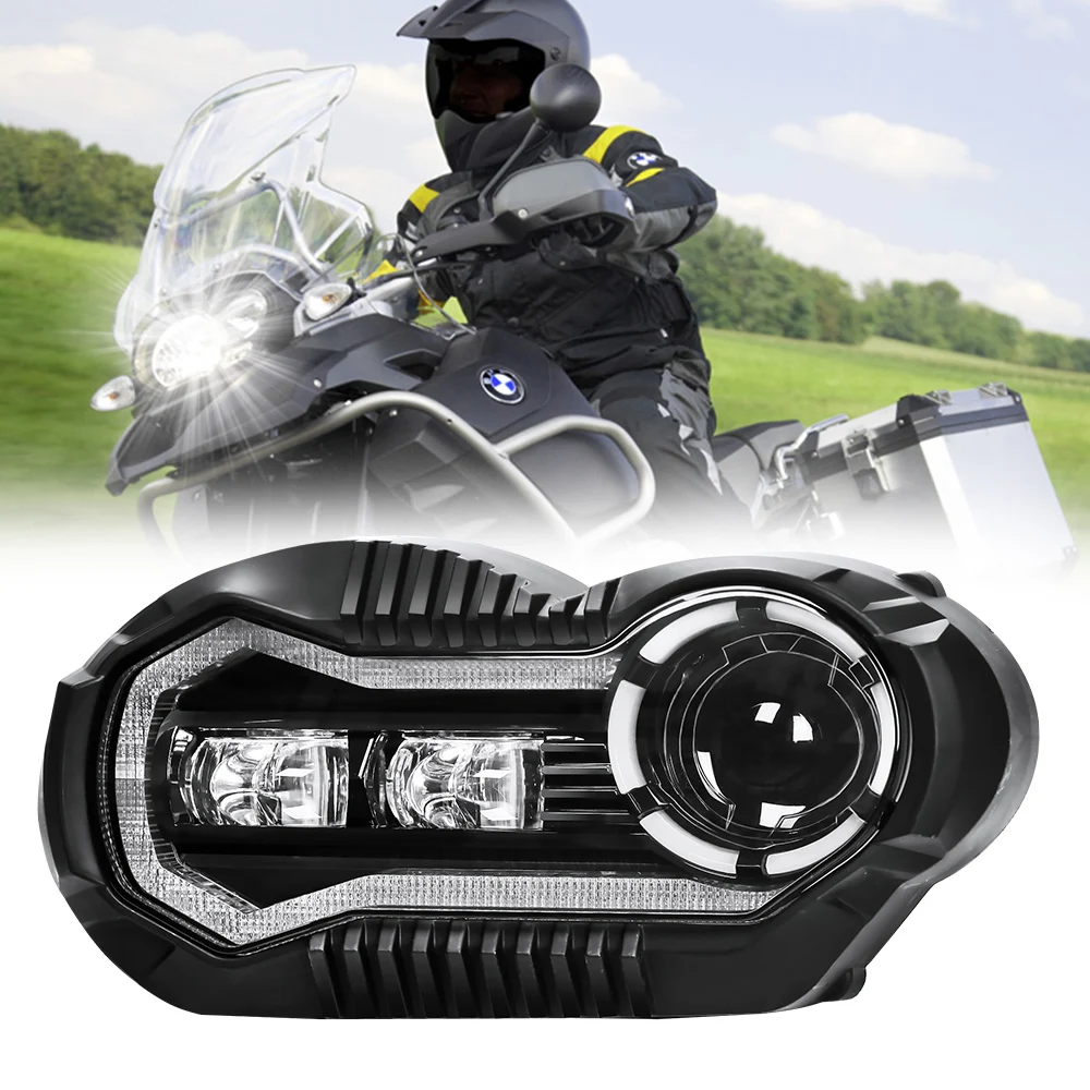 Professional Lighting Beam Faro Led For Bmw Gs 1200 High Low Beam Drl Led Lights For Motorcycle For Bmw R1200 Gs Adventure