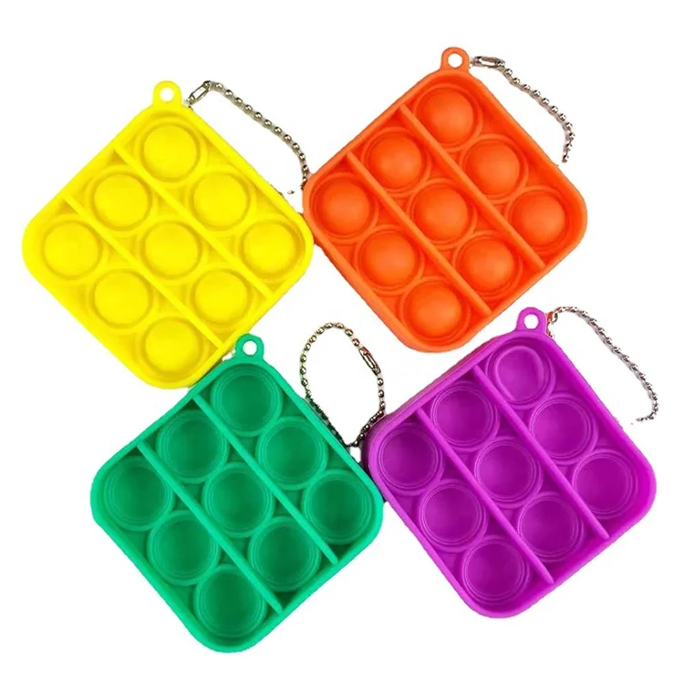 
2021 New Smallest Pop It Press Fidget Toy Stress Relief Hand Toys Tie Dye Bubble Mini Size Silicone Push Pop It Too Go For Tot 