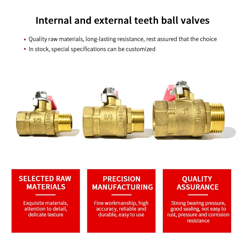 OEM Services Custom 3 Inch Ball Valve Copper Brass Bronze Stainless Steel Material Ball Valve