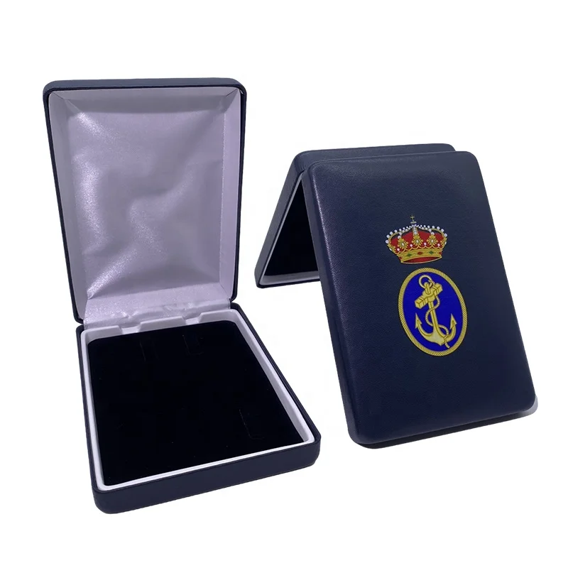 Gold Supplier Eco Friendly Leather Coin Gift Storage Box Custom Logo Sport Coin Packaging Box