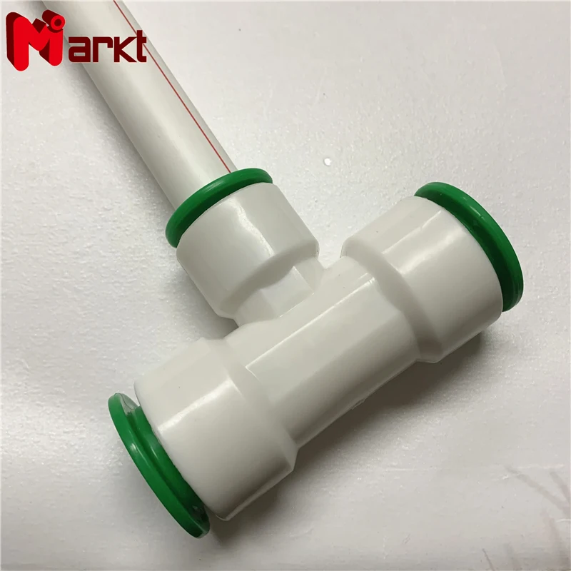 Water Tube fittings Push Fit Connector quick ppr pipe insert series tee fittings