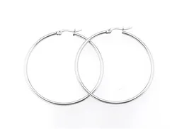Earrings Stainless Steel Jewelry Amazon Hot Sale Personalized Big Round Stainless Steel Earring