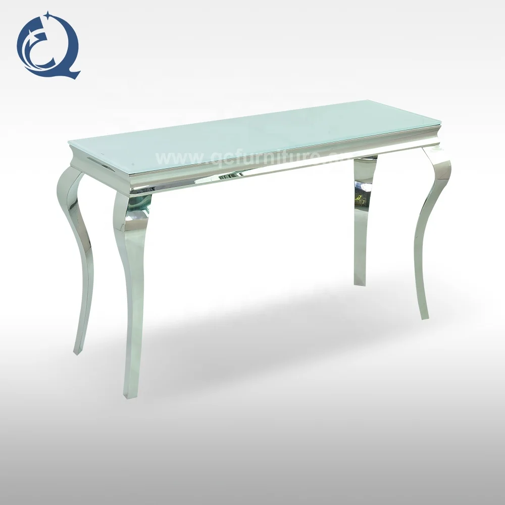 modern luxury console table with mirror glass