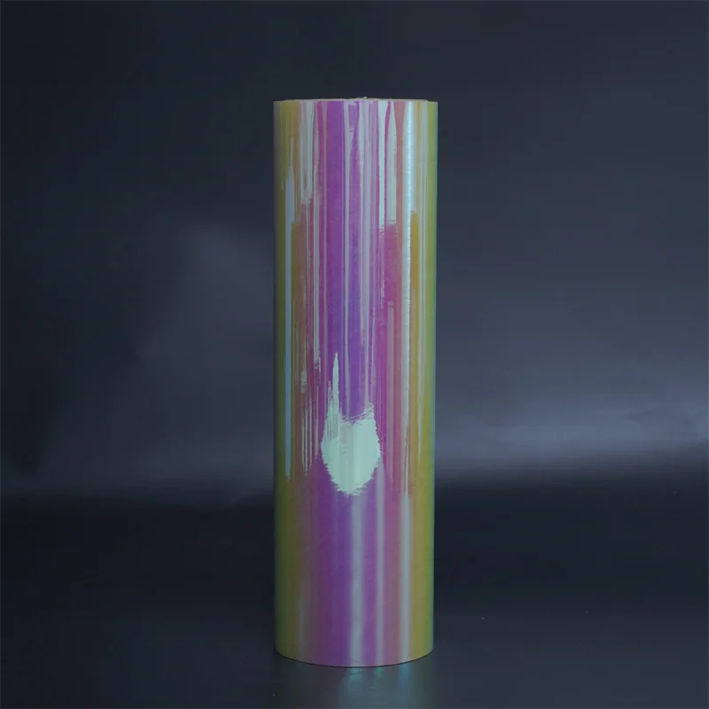 Food Grade Flexible Packaging Pet rainbow Laminating Film Plastic Laminated Film Roll Form Printed Moisture Proof Customized So