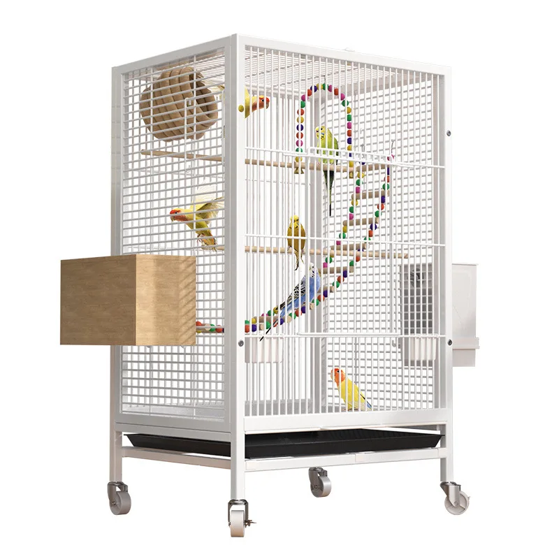 Клетка для птиц Myna budgie luxury большой черный Феникс Нефритовая птица молочница клетка размножения специальная из кованого железа