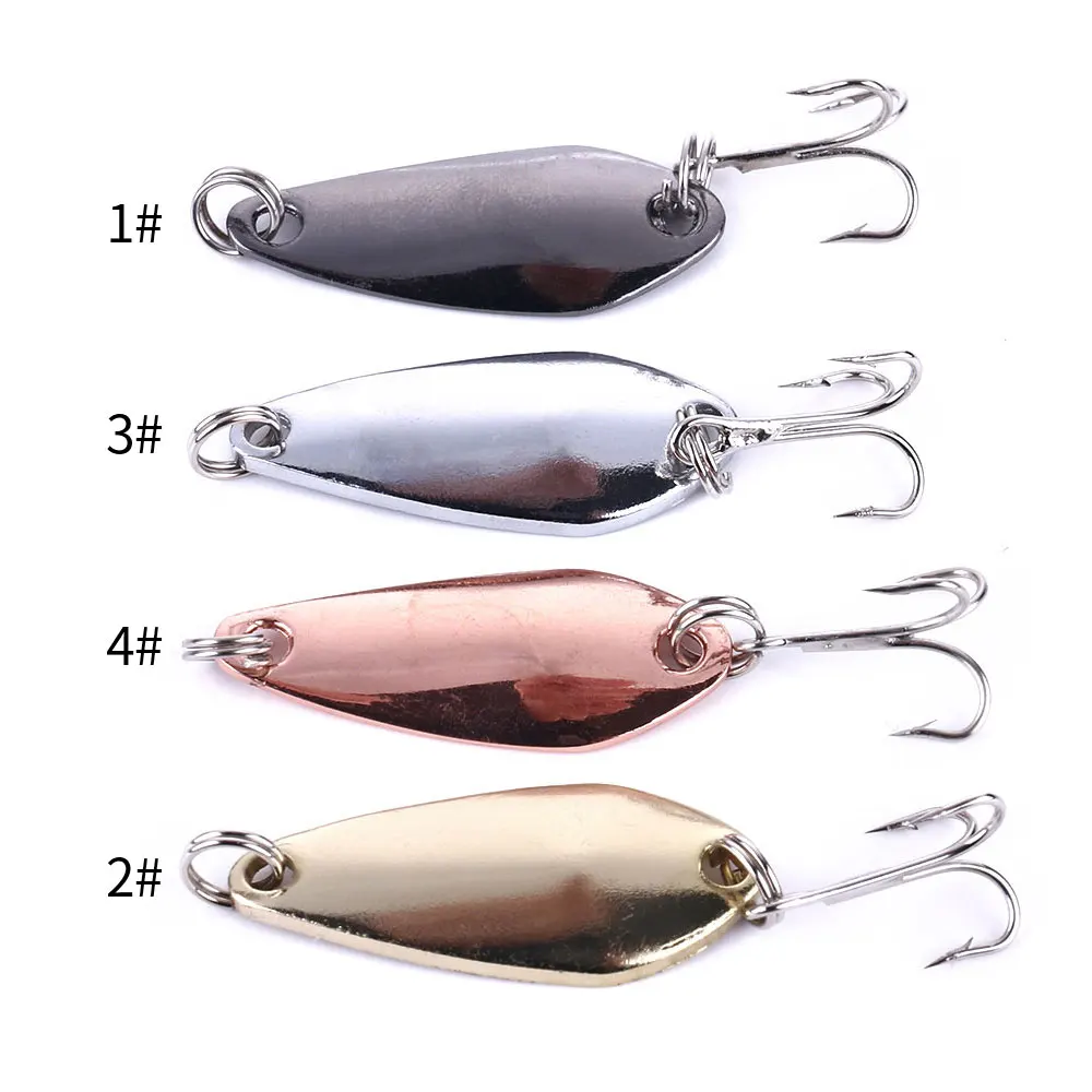 Hard Baits 3 5cm 3 7g Winter Sea Pesca Fishing Tackle Metal Trolling Spoon Lure