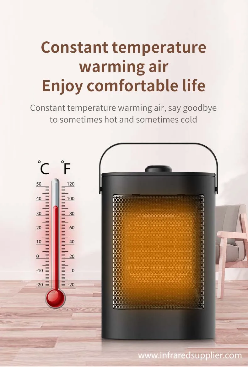 Factory Price Winter Warm 900w Instant Home Room Heater Infrared Adjust Electric PTC Heater Electric Heaters