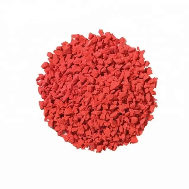 Kindergarten Red Green Safety Rubber Flooring for Fitness EPDM Rubber Granules