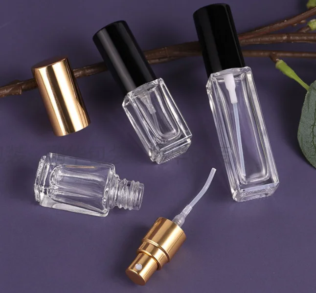 Widely used superior hot selling sample rectangular matt clear vintage glass custom china vintage perfume bottle