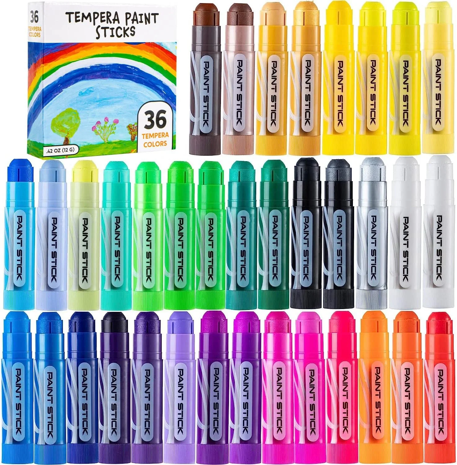 30 colors tempera paint sticks solid tempera paint stick tempera paint sticks washable for kids