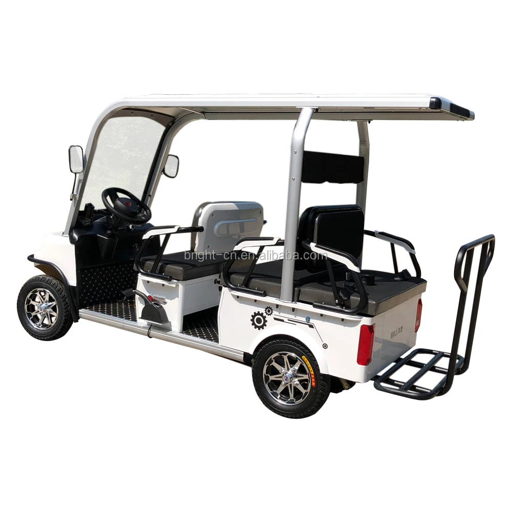 China CE Tourism Electric Sightseeing 4-Wheel Luxury Golf Cart 6-Passenger 48v Battery Voltage Battery Operated Electric Scooter