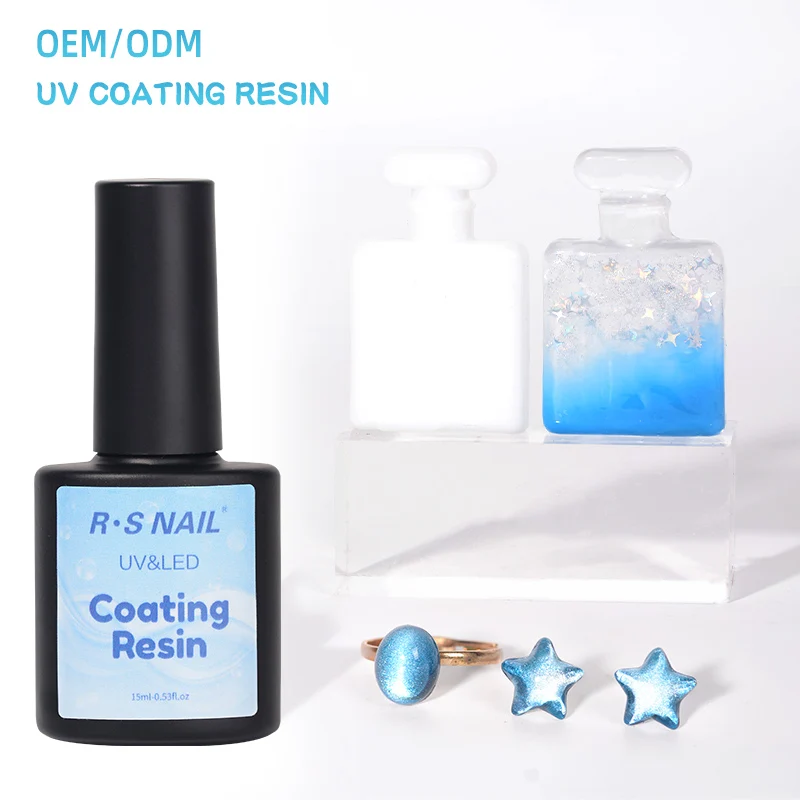 R S Nail Best Seller Uv Coating Resin Crystal Clear Hard Type Glue 15g Epoxy Resin Kit Ultraviolet Curing Diy Art Pendants