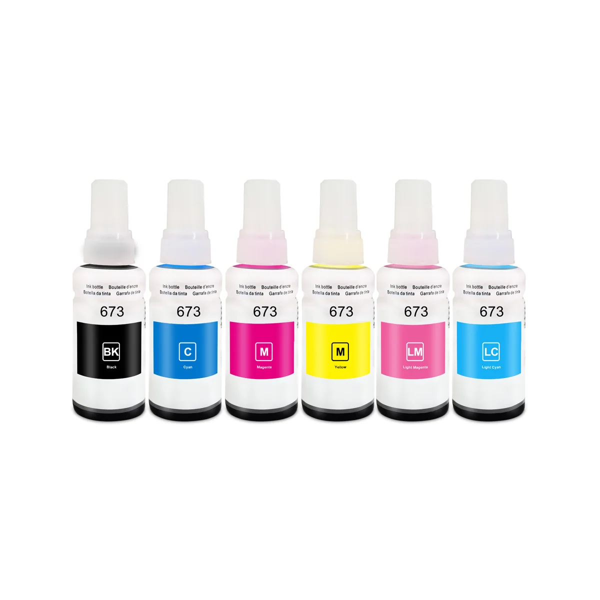 70ml 673 ink for office printer compatible ink for EPN EcoTank L800/L805/L810/L850/L1800 Aomya for L-series EPN