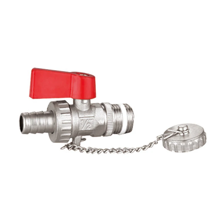 Professional Supply Exporters Ball Drain Valve Brass Water Pipe Ball Valve With Union Chain
