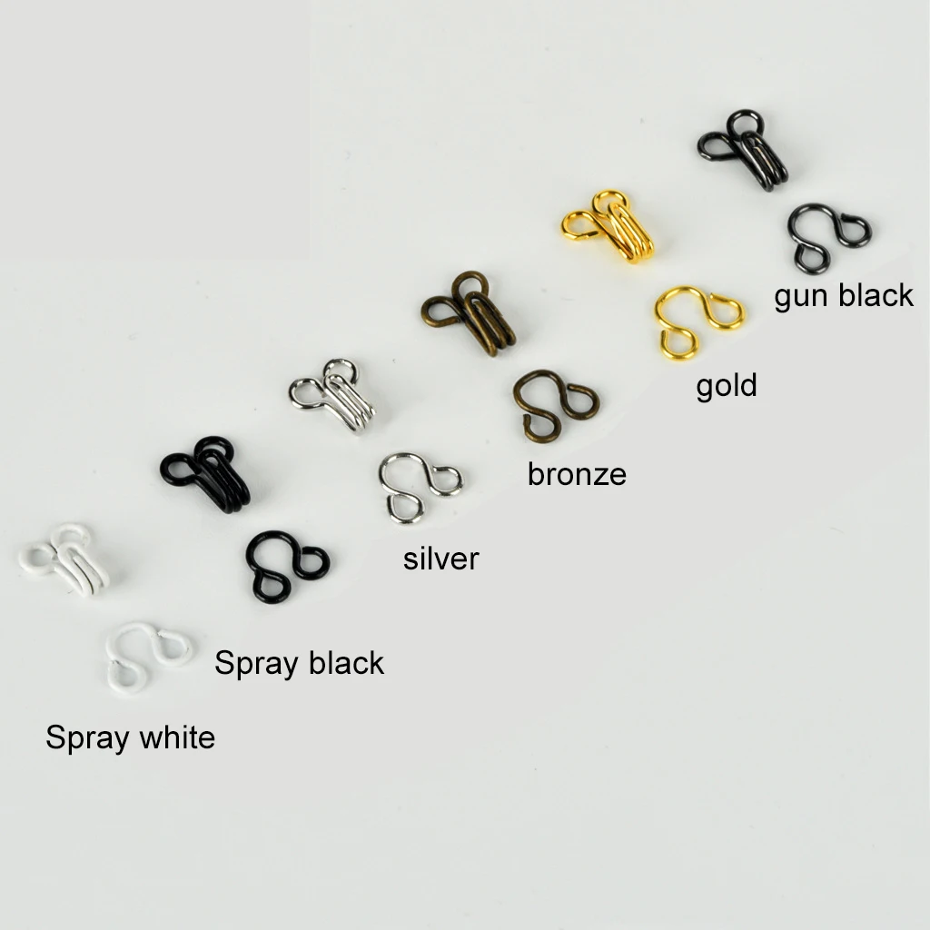 wholesale metal hook & eyes bridal gowns Bra Corset Garment Hook and Eye Set Various Sizes Metal Underwear Women Bra Buckle