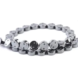 Assorted Hematite Spacer Beads Faceted Round Square Spacer Column Beads Jewelry Charms DIY Loose Beads