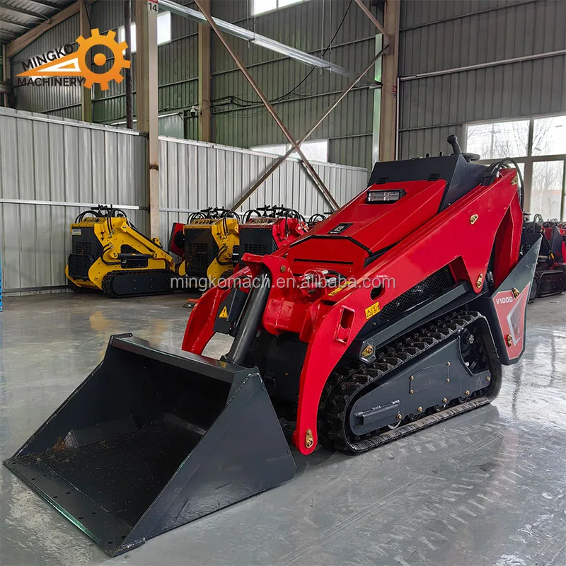 MKT1000 900mm width free entry and exit of some narrow spaces diesel mini skid steer loader