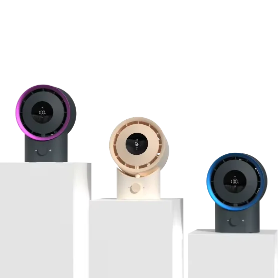 High Speed 100 levels strong Wind Air Cooling Fan Adjustable with display Rechargeable Wireless  Desktop Fan Air Cooler