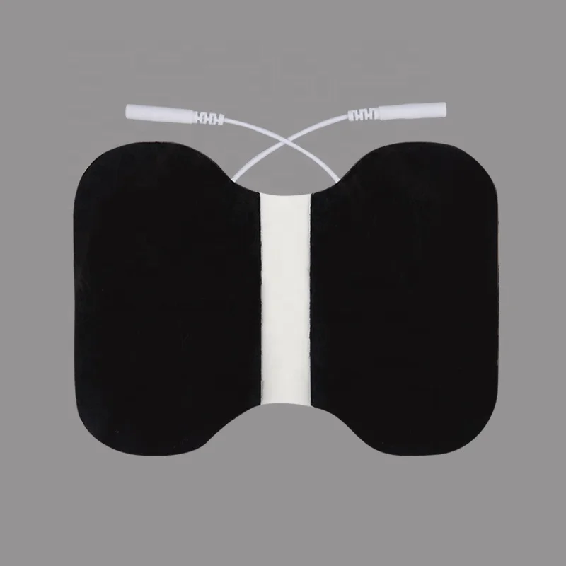 Physical Therapy Reusable Self-adhesive Butterfly Shape Electrode Pads For Tens Machine 11*15cm Adhesive Butterfly Electrode Pad