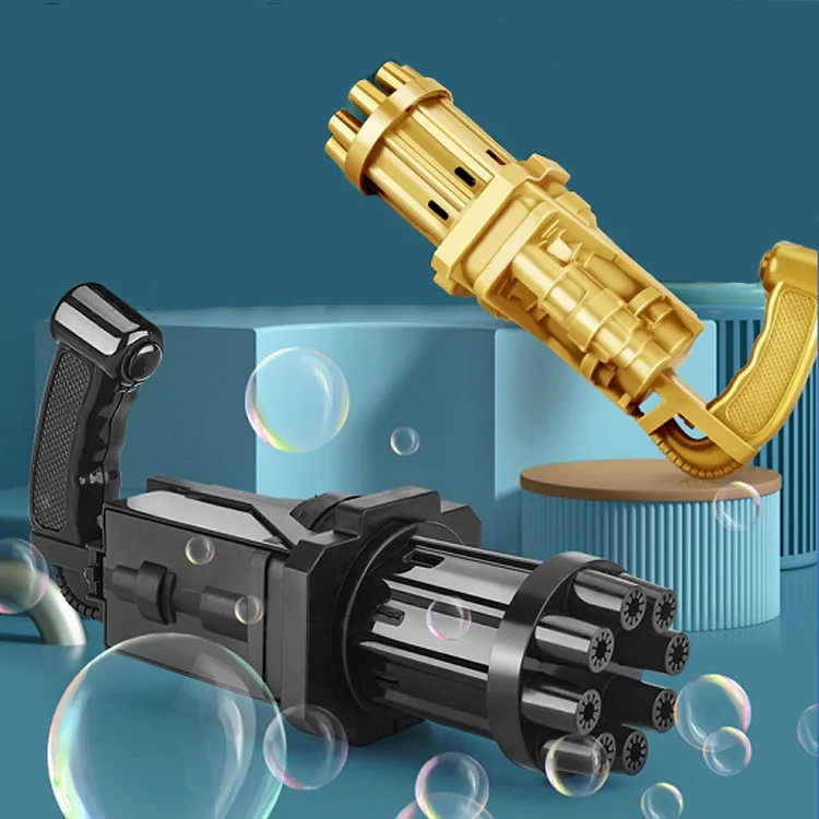 Bubble Toy 8 Hole Pistola De Burbuja Gatling Bubble Gun Machine