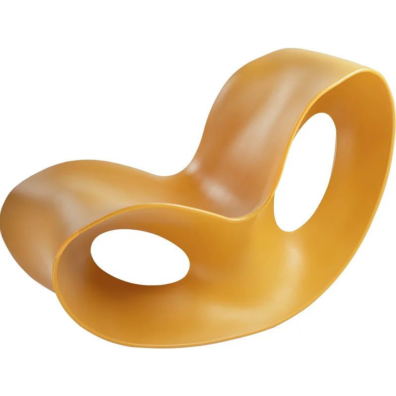 Nordic classic modern PE plastic lounge rocking butterfly leisure nursing chair for living room balcony courtyard