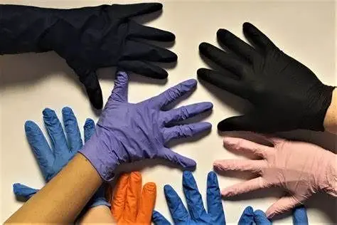 Powder and Latex Free Disposable Medical Exam Blue Nitrile Gloves with Case of 10 Boxes of 100