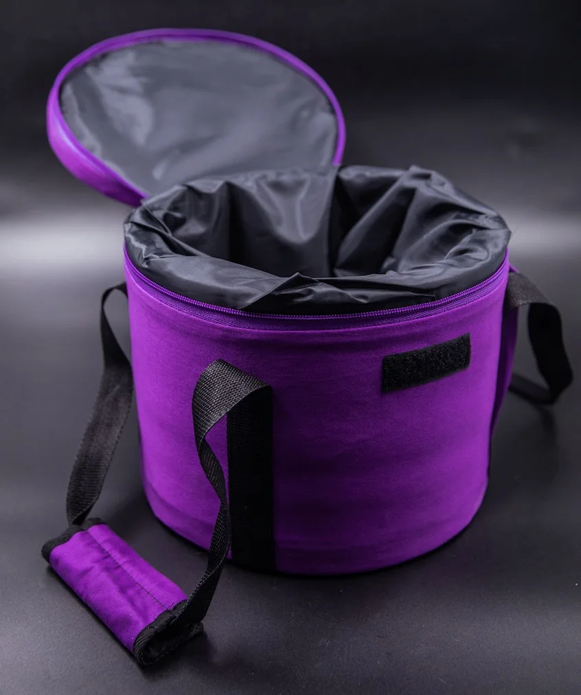 AMAZING BRAND Chakra Frosted Crystal Quartz Singing Bowl carry case