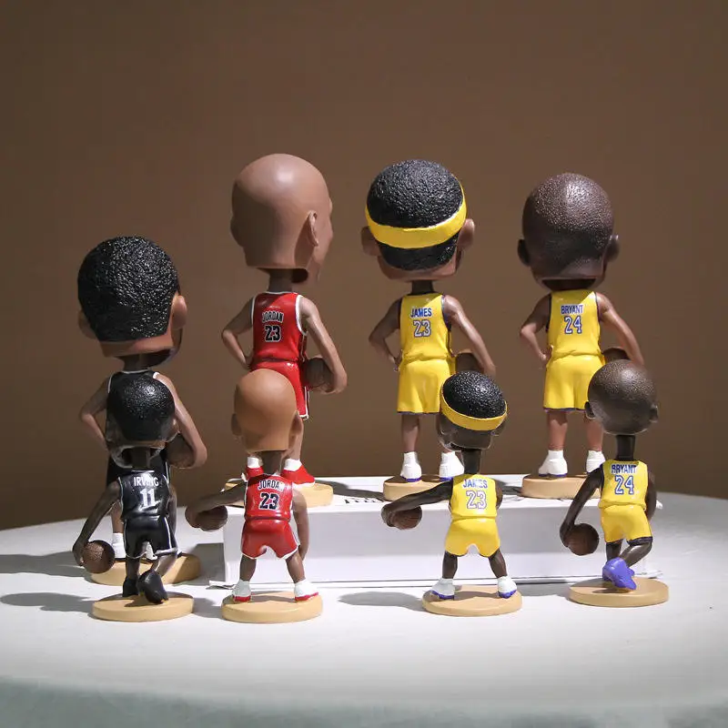 Custom Resin Dashboard Figure Kobe nba bobblehead Figurine Shaking Head Doll Gift wholesale JAMES 23# bobbleheads