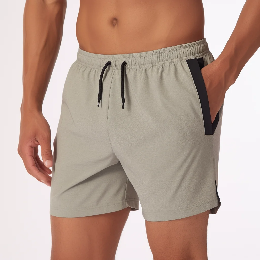 manufacturer custom design Light Men Gym Shorts Woven Fabric Custom Logo Sports Shorts Quick Dry Running 2 in 1 Shorts