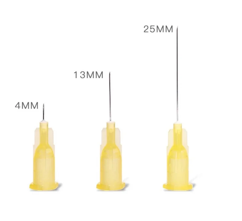 Ce Certified Medical Sterile 30g 32g 34g 1.5MM 4MM 6MM 13MM Disposable Hypodermic Needle For Derma Filler Injection