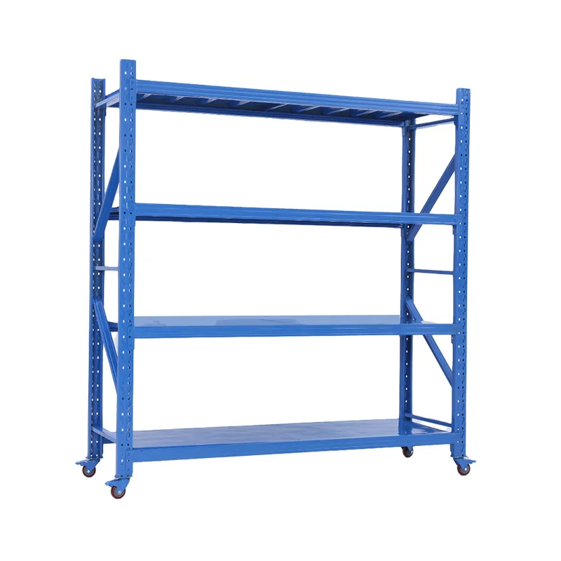 Custom movable long span shelves  Multi-Layers detachable Selective Pallet Rack with Wheels for Manufacture Factory
