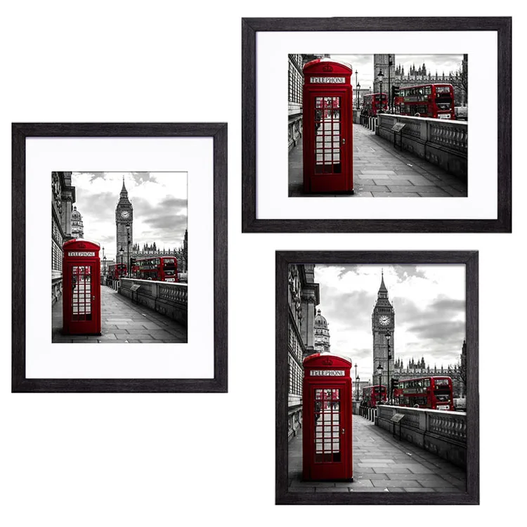 Золотая массивная деревянная фоторамка A1 A2 A3 A4 x 6 5x7 8x10 11x14 дюймов с ковриком настраиваемый размер для рамки плаката