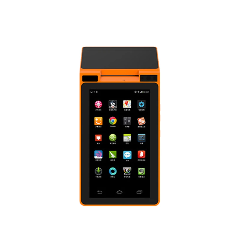  Недорогой 7-дюймовый портативный POS Android pos-терминал с 58 mm Термальный чековый принтер для доставки