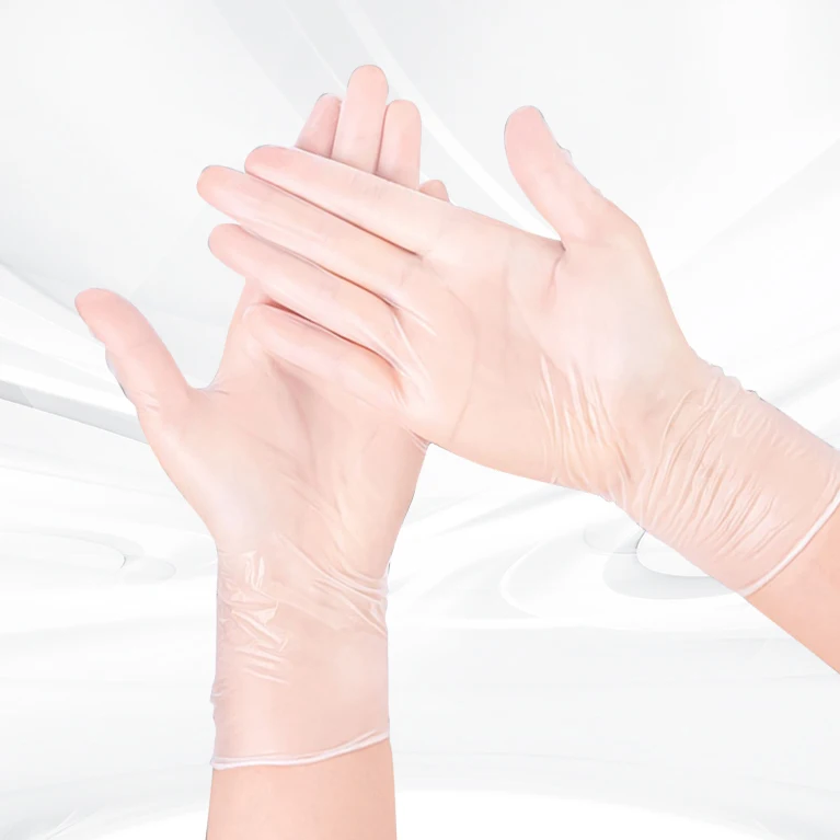 Disposable Vinyl Gloves Non Latex Food Grade Vinyl Working PVC Gloves