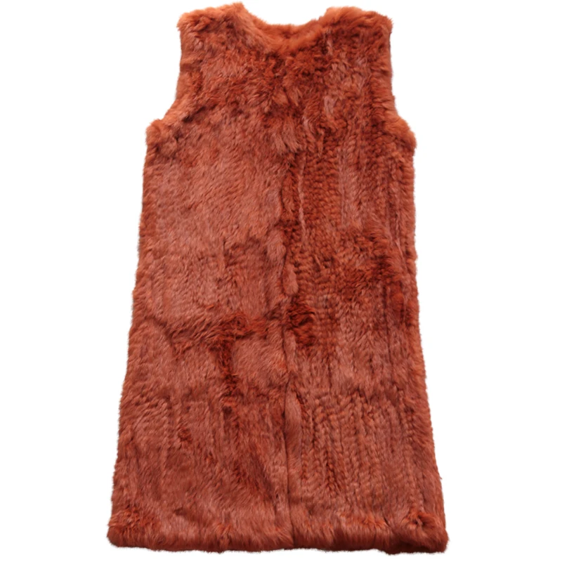 YR1161 Hot Selling Easy Matching Fluffy Gilet Ladies Sleeveless Waistcoat Long Fur Vest