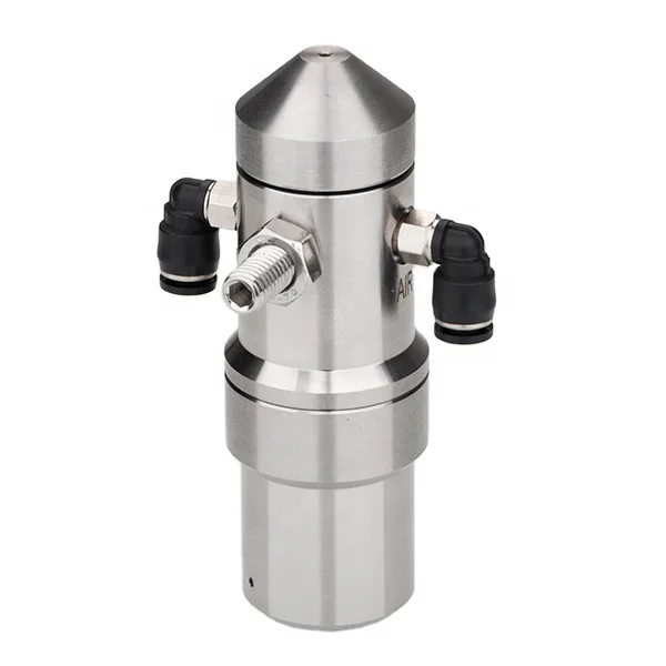 Stainless Steel No-Drip Air Atomizing Nozzle, Corrugated Cardboard Nano-sized Mist Nozzle For Industrial Painting