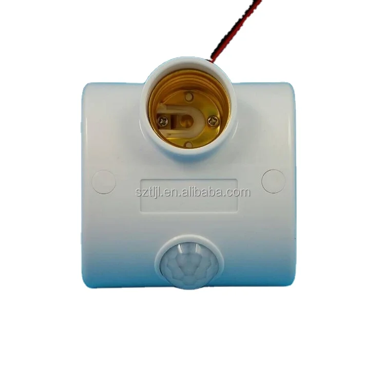 Manufacturer high quality AC90-150V pir sensor motion switch e27 human body induction lamp holder 86mm LED energy conservation