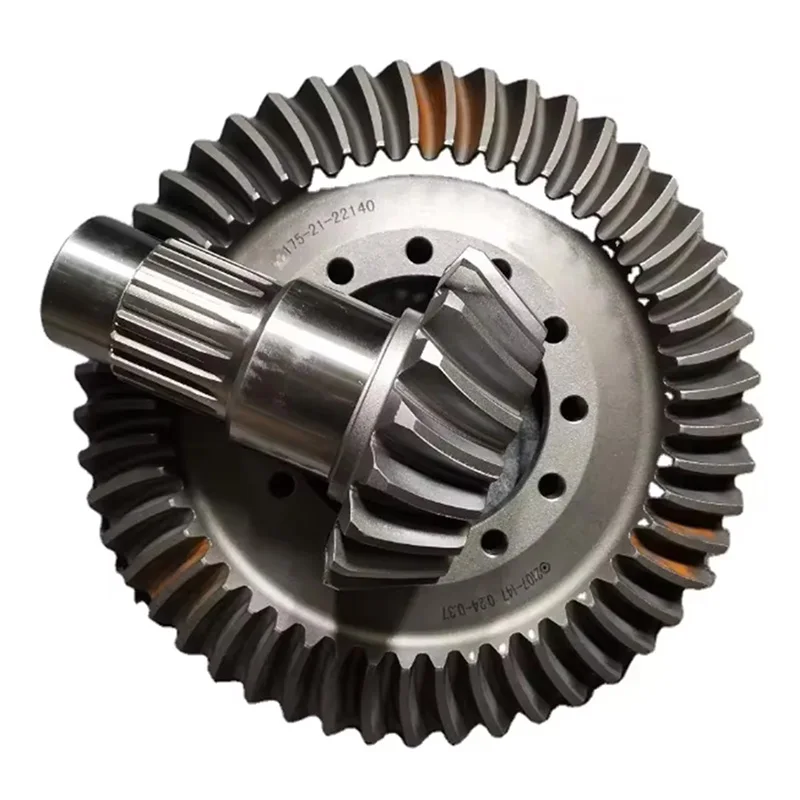 Aftermarket Ring Gear and Pinion 175-21-00080 for Komatsu D155A-1 Bulldozer Pinion Bevel Gear 175-21-22140 178-15-13240