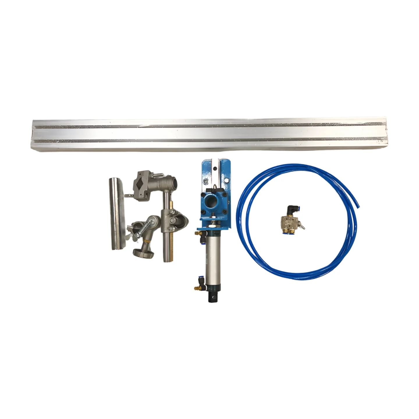 HD-50 50kg Welding Positioner Turntable With WP200 Chuck Air Power Cylinder Stroke Torch Holder And 2meters Aluminium Slide Rail