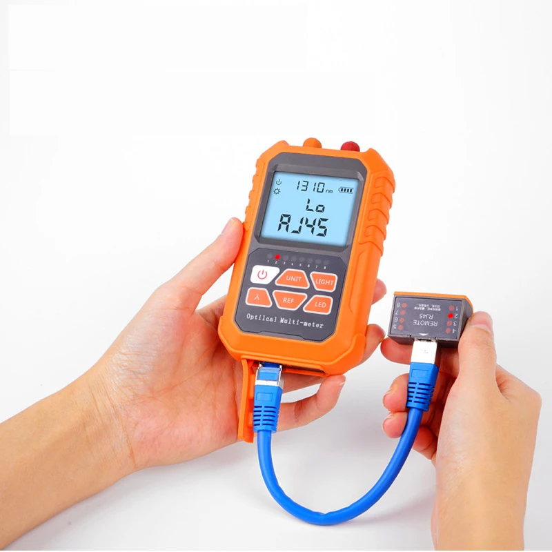 Ftth 3-in-1 Handheld Fiber Optic Mini Optical Power Meter -70+3 dBm Laser Source 5KM 15KM Network Cable Test
