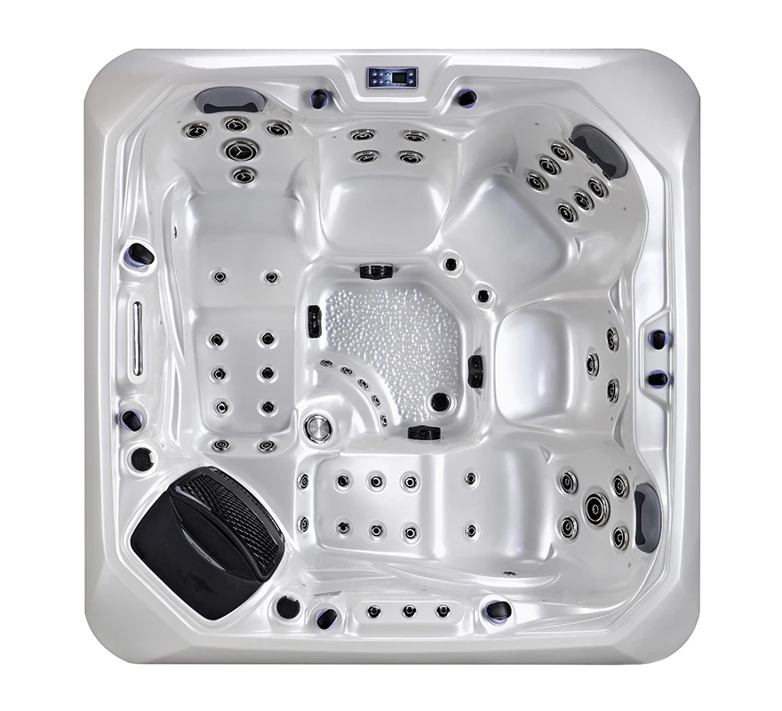 Luxurious Spring Spa Acrylic Hot Tubs Jacuzzi With 2 Lounges For 5-6 persons