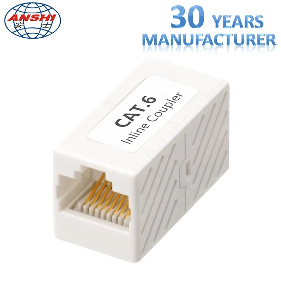 Female to Female RJ45 8P8C Keystone Jack CAT6 UTP Inline Coupler