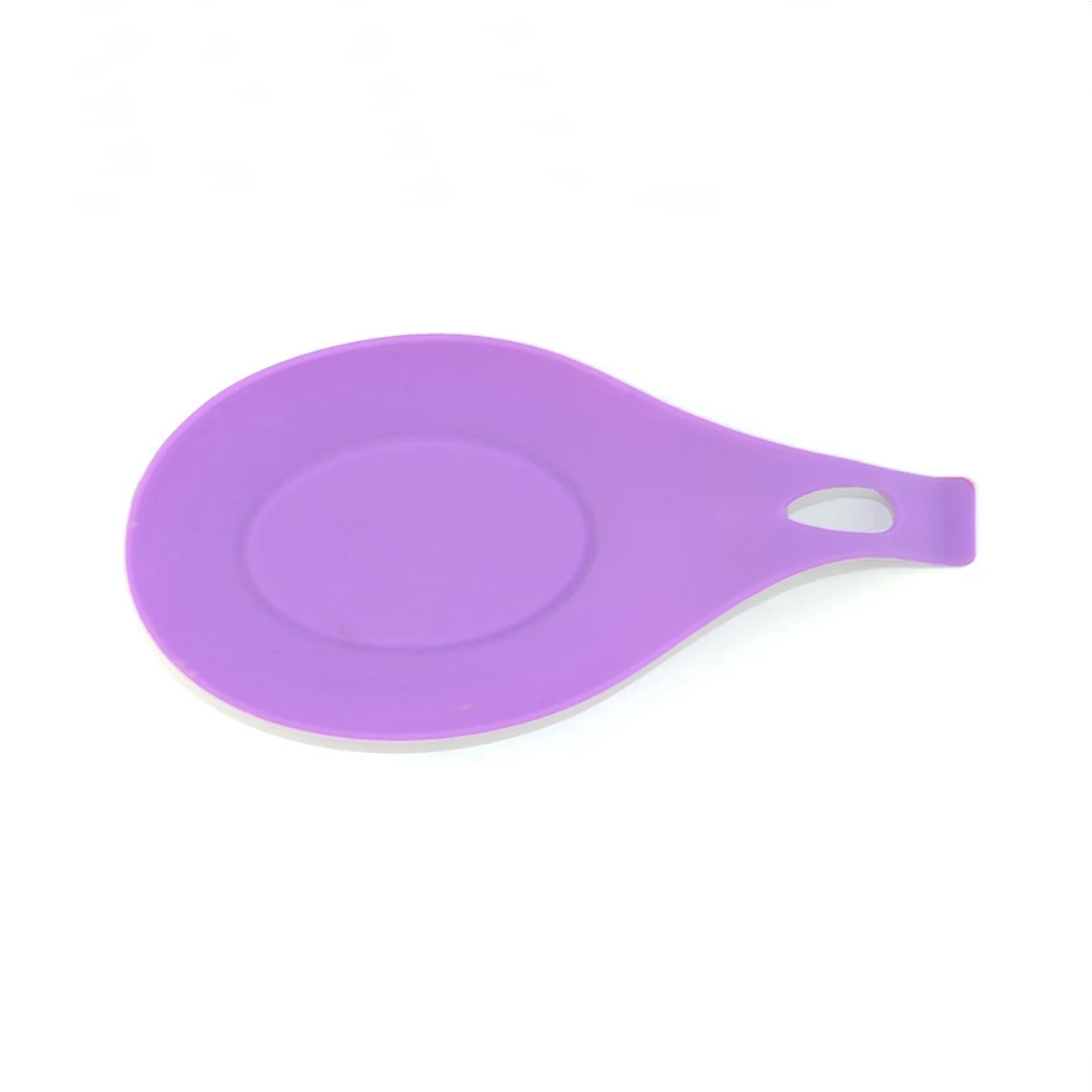 Hot Selling Creative Small Tool kitchen Accessories Spoon Rests Holder Kitchen Silicone Spoon Holder For Cooking