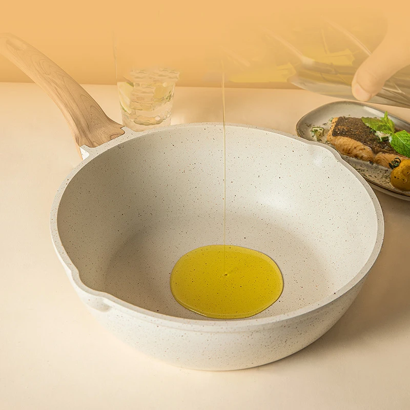 Nonstick Coating Aluminum Cookware Wok Pan Pot Multi Functional Cooking Wok Pan
