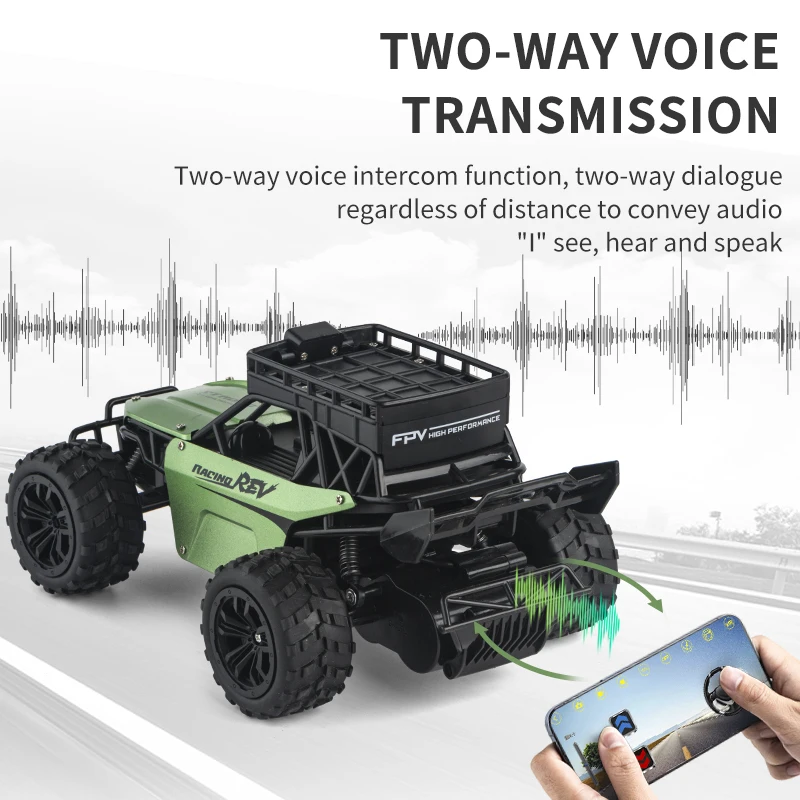 CXJ RC Cars with 1080P Camera Talkie Remote Control Car with 5G FPV UHD Camera Remote Control Truck