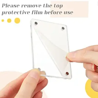 Фабрика DIY оптовая продажа Заказная прозрачная акриловая магнитная рамка для фото-дисплея