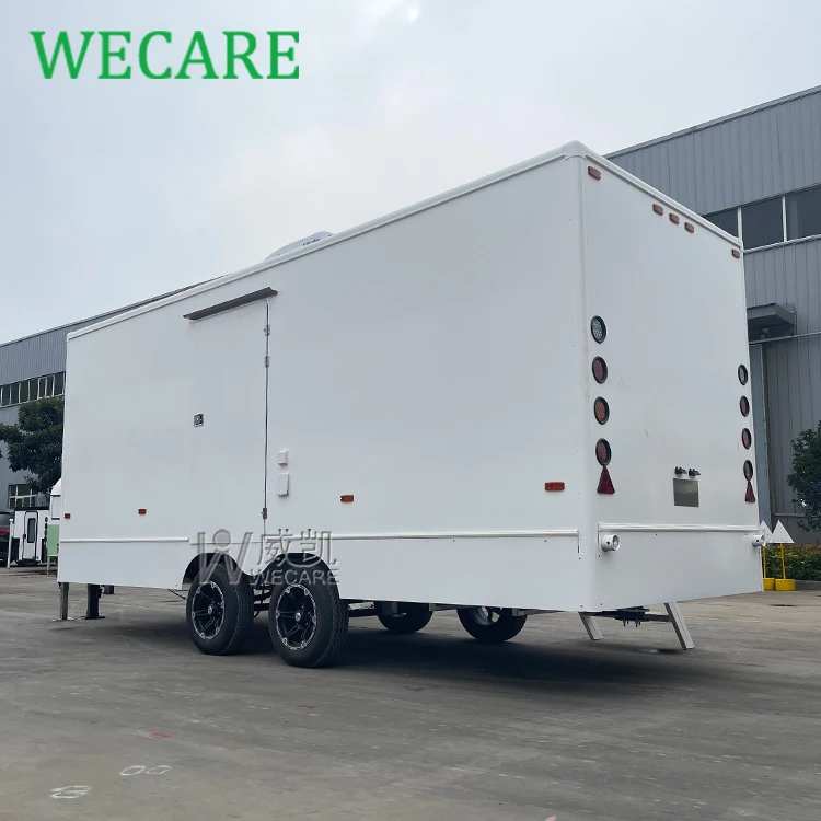Wecare mobile portable restroom camping bathroom toilet trailer wc outdoor portable unit shower and toilet