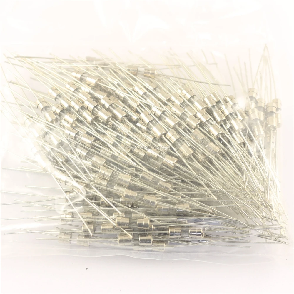 3.6mm x 10mm Slow Blow 3.6 x 10mm Axial Leads Tube Glass Fuse 250V 2A T2A